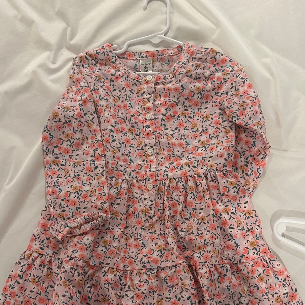 Carter's Pink Floral Kids Casual Dress